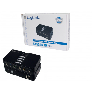LogiLink USB Sound Box Dolby 7.1 8-Channel 7.1 kanāli