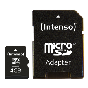 Intenso 4GB MicroSDHC zibatmiņa Klases 10