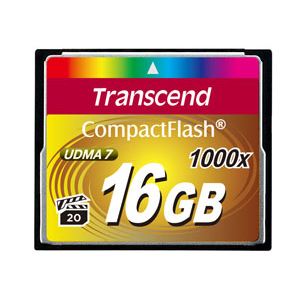 Transcend CompactFlash Card 1000x 16GB zibatmiņa MLC