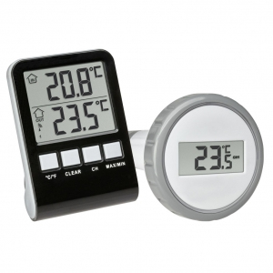 TFA-Dostmann PALMA Indoor/outdoor Liquid environment thermometer Black, Grey
