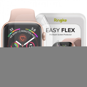 Ringke Easy Flex Antibacterial Screen Protector Apple Watch 5/4 (40mm) [3 PACK] RGK1215