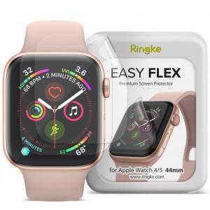 Ringke Easy Flex Antibacterial Screen Protector Apple Watch 5/4 (44mm) [3 PACK] RGK1216