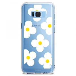 Ringke Fusion Design Samsung Galaxy S8 Plus White Daisies RGK483WHT