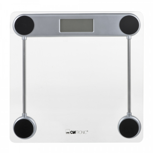 Clatronic PW 3368 Electronic personal scale Silver, Transparent