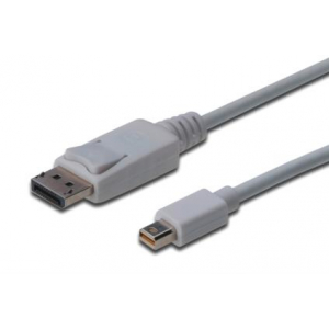 ASSMANN Electronic mini DP - DP, 3m mini DisplayPort DisplayPort White