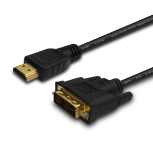 Savio CL-10 video cable adapter 1.5 m DVI HDMI Type A (Standard) Black cl-10
