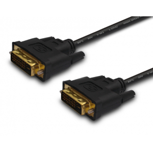 Savio CL-31 DVI cable 1.8 m DVI-D Black