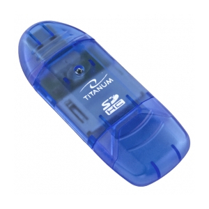 TITANUM TA101B card reader Blue USB 2.0 TA101B