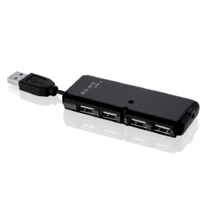 iBox IUHT008C interface hub USB 2.0 480 Mbit/s Black IUHT008C