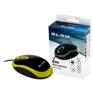 Optical mouse BLOW MP-20 USB yellow 84-017#