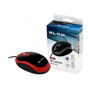 Optical mouse BLOW MP-20 USB red 84-011#