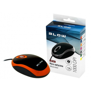 Optical mouse BLOW MP-20 USB orange 84-013#