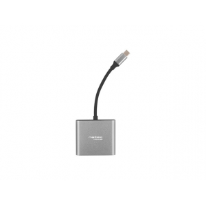 NATEC NMP-1607 interface hub USB 2.0 Type-C 5000 Mbit/s Grey