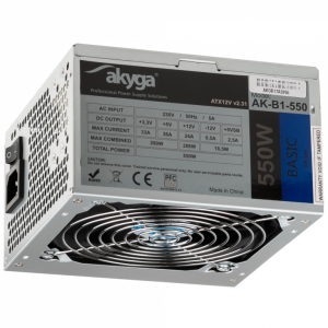 Akyga AK-B1-550 power supply unit 550 W 20+4 pin ATX ATX Gray