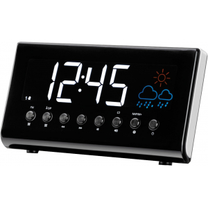 Denver CR-718 Digital alarm clock Black