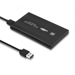 Qoltec 51861 External Hard Drive Case HDD/SSD 2.5'' SATA3 | USB 3.0 | Black 51861