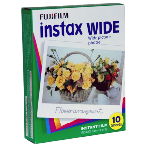 Fujifilm | Instax Wide Glossy (10pl) Film | 108 x 86 mm | Quantity 10 Fuji instax glossy 10