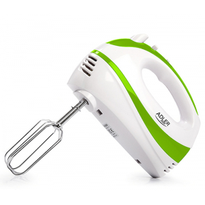 Adler | AD 4205 g | Mixer | Hand Mixer | 300 W | Number of speeds 5 | Turbo mode | White/Green AD 42...