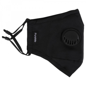 PureMe Reusable / Adjustable Mask Cotton 2 pcs N95 filters inside the package Black PUREME-R001-B2F