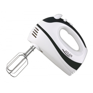 Adler | AD 4205 b | Mixer | Hand Mixer | 300 W | Number of speeds 5 | Turbo mode | White/Black AD 42...