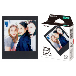 Fujifilm Instax Square Instant Film Black Quantity 10, Glossy instax square glossy black